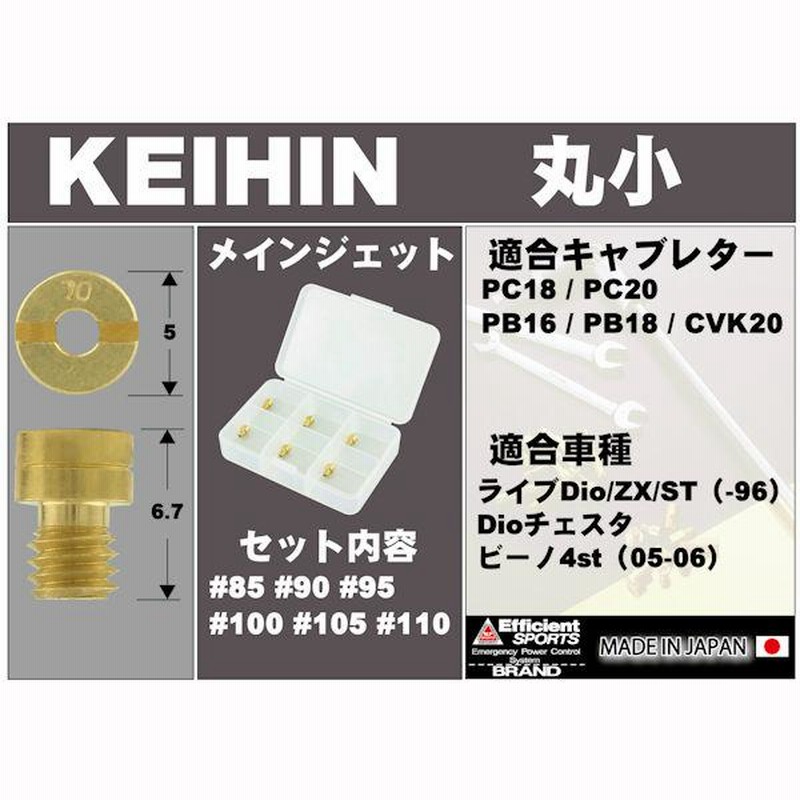 在庫有)POSH ポッシュ 715609-10 メインジェットセット 6個：#85