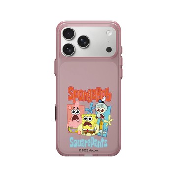 iPhone 17 Pro Max Clear (相機按鈕) 晶醺玫 - 海綿寶寶 SpongeBob - 驚呆了