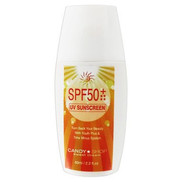 CANDYSHOP 防曬隔離乳 SPF50+ 60ml 隔離紫外線 妝前隔離  1瓶