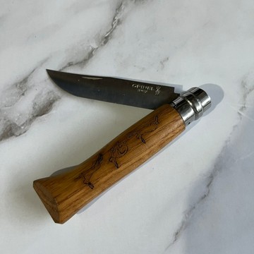 [沐沐屋] 二手 - OPINEL ANIMALIA - WOODCUT 法國 動物圖騰系列-兔圖騰