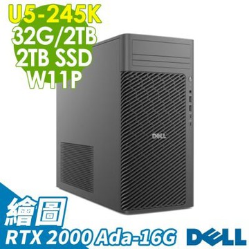 Dell 戴爾 FCT2250(U5-245K/32G/2TB+2TB SSD/RTX 2000 Ada-16G/W11P)