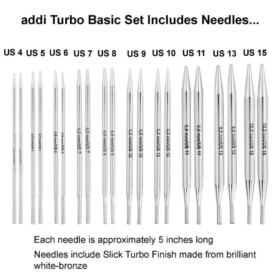 addi Knitting Needles Click Basic Interchangeable Circular System White-Bro