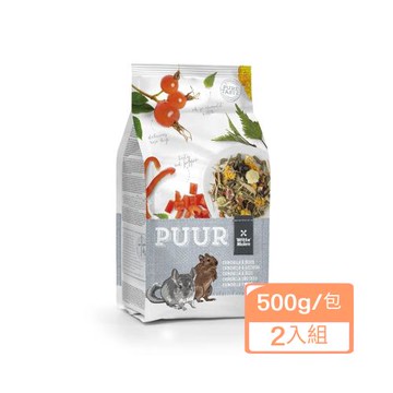 Witte®Molen荷蘭偉特PUUR-純天然龍貓飼料 500g /包x(2入組)