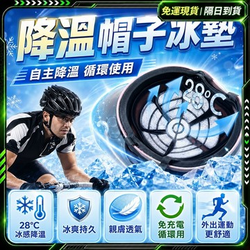 隔日達❄️舊版進化第三代 冰帽墊❄️黑科技保冷墊 頭髮降溫 頭部降熱 降溫帽 安全帽墊  機車帽墊 帽墊 涼墊 勁涼帽墊