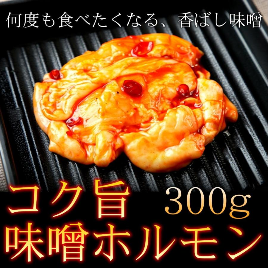 コク旨味噌ホルモン 300gパック こだわりの味噌だれ 焼肉 スタミナ もつ もつ鍋