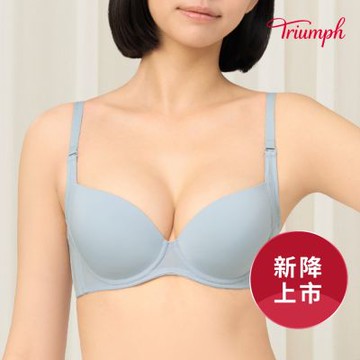 裸感無痕系列 抗菌透氣內衣 天藍灰