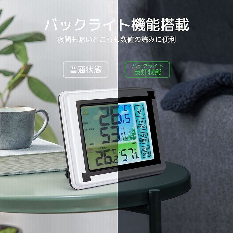 公式の Smartta 温湿度計 デジタル温度計 湿度計 室内 室外センサー付き 家庭用