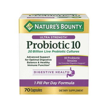 美國代購！原裝正品Nature’s Bounty自然之寶 益生菌70粒