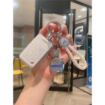 適用老款沃爾沃xc60鑰匙套s60扣v90女v60包s40s80車volvo一鍵啟動