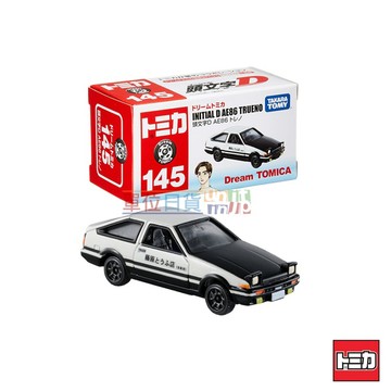 『 單位日貨 』TOMICA  日本正版 多美 頭文字D 藤原拓海 AE86 黑蓋 合金 小車 NO.145