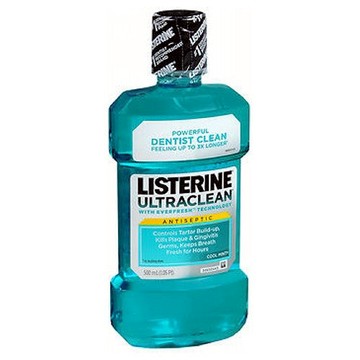 Listerine Ultraclean Antiseptic Mouthwash Cool Mint 500 ml by Listerine