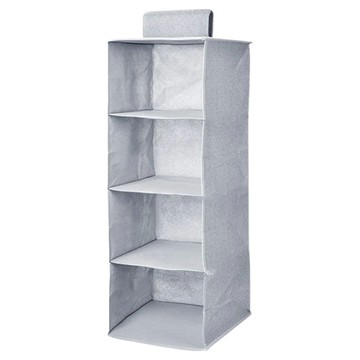 衣櫥四層掛袋 灰色 可水洗  27 x 27 x 80cm