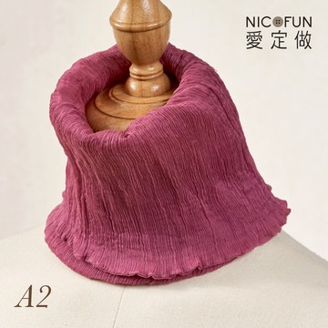 NicoFun 愛定做 木質系33 豆沙紫 真絲 silk四季圍脖 圍巾 領巾 柳葉絲 百搭圍脖 圍巾 100%桑蠶絲