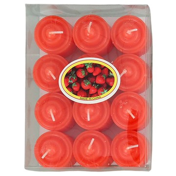 生活King 香精盒裝蠟燭紅色  1入  紅色  香精