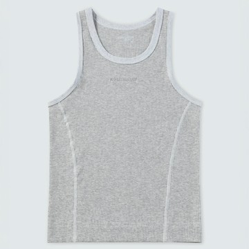 Kowloon City Boy BALLGAME 系列【Cropped 短版背心】-灰色