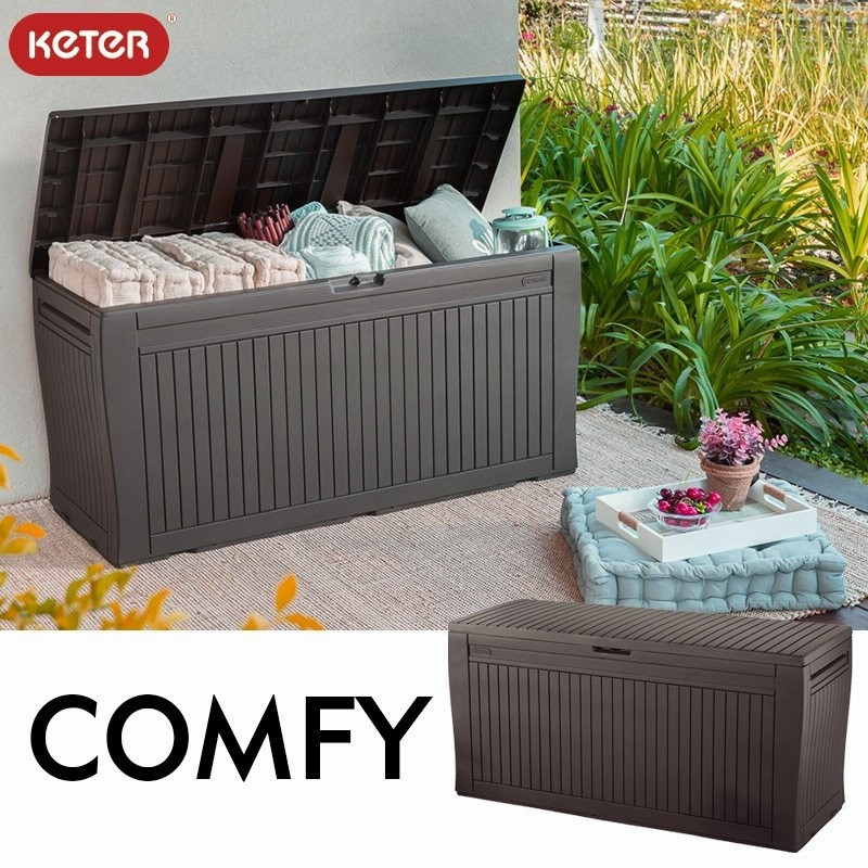 Comfy コンフィー Keter ケター ケーター 物置 屋外 小型 収納ボックス フタ付き おしゃれ 屋外 収納庫 小型 ベランダ 収納 ベンチ 屋外 収納 通販 Lineポイント最大0 5 Get Lineショッピング