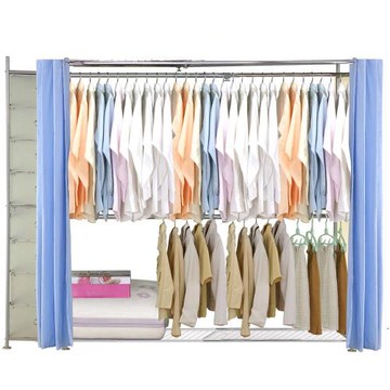 巴塞隆納─AH-42伸縮衣櫥(附八層櫃)