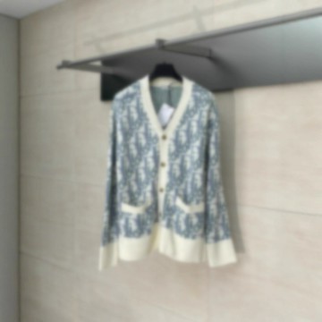 正確版本天花板品質25SS潮牌新款迪家滿印提花開衫毛衣男女同款潮鑫弘-衣錦男裝