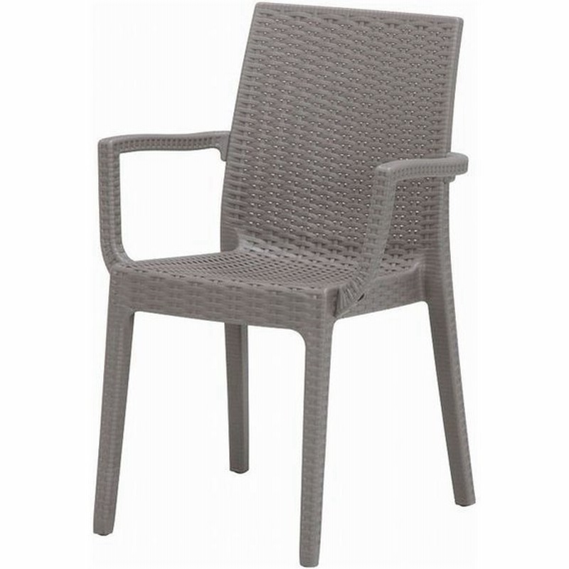 ガーデンチェア 肘付き アウトドアチェア おしゃれ 軽量 プラスチック 椅子 イス ガーデン グレー ガーデンファニチャー 通販 Lineポイント最大0 5 Get Lineショッピング