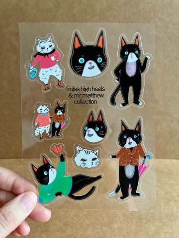 原創可愛插畫角色貼紙 01