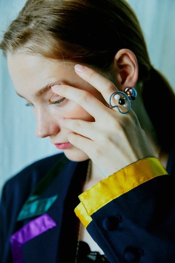 調色板雪球戒指