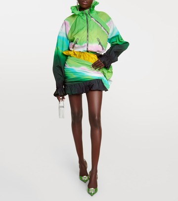 Area Ombré ruffled miniskirt