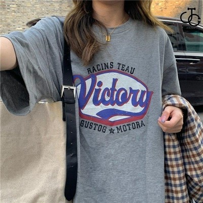 21年 レディース ビッグシルエット Tシャツ 半袖 ゆったり 綿 カットソー ファッション ビックtシャツ Bf風 原宿系 夏 通販 Lineポイント最大get Lineショッピング