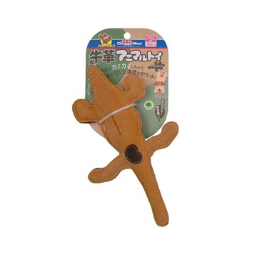 DoggyMan 多格漫 牛革互動潔齒玩具 犬用  鱷魚 咖啡色  1個  不適用