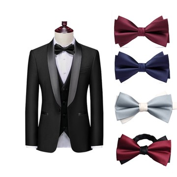 領結焦點混色蝶新郎男晏會手工結婚糾糾.Fuulai