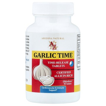Arizona Natural, Garlic Time，90 片（每片 600 毫克）