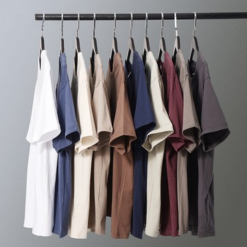 【當天出貨】時尚休閒 素面純棉短袖 男女同款 手感順滑 舒適不悶 自然貼合 高彈力不緊繃 寬鬆圓領 挺括有型百搭T恤