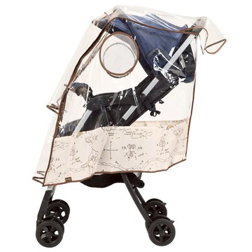 【Skater】前開式推車雨罩-維尼(新生兒禮)