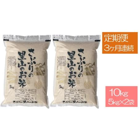 ふるさと納税 定期便 さぶりの里山 お米 コシヒカリ10kg (5kg×2袋) 福井県おおい町