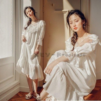 レディース 姫系 レース ネグリジェ 寝巻き マキシ丈 ロマンティック ルームワンピース パジャマ ガウン 部屋着 ナイトウェア レディースネグリジェ 通販 Lineポイント最大get Lineショッピング