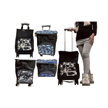 ~雪黛屋~MARTINCOCK 拉桿袋分離大容量可壓扁省空間360度轉尼龍布同17寸箱MD280