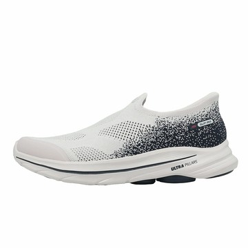 Skechers 健走鞋 Go Walk 8 Slip-Ins 男鞋 米白 藍 套入式 緩震 216784WNV