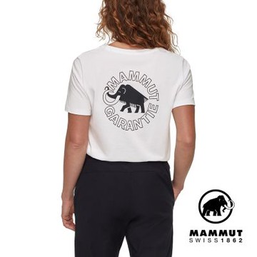 【Mammut 長毛象】Mammut Core T-Shirt Garantie Women 機能短袖T恤 女款 白色  #1017-04073