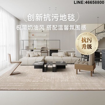 免運 開立發票 地毯 毛毯 純色家用地毯臥室防滑客廳耐臟易打理加厚床邊毯客房地毯