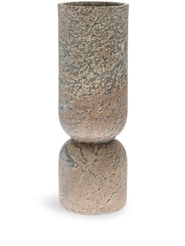 Gardeco - Totem 2 stone vase - unisex - Stone - One Size - Neutrals