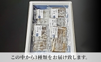 究極の昆布〆、お任せ3段3種盛（急速冷凍品）魚卸問屋はりたや 富山県魚津市 昆布締め こぶじめ 刺身 天然昆布