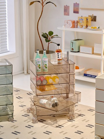 可移動收納櫃子北歐小推車網紅床頭櫃臥室邊櫃零食抽屜櫃ins邊幾 幸福驛站