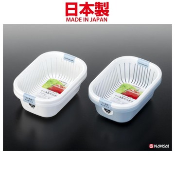 asdfkitty*日本製 NAKAYA 迷你瀝水籃 濾水籃 蔬果盆 備料碗 可微波 可機洗 顏色隨機-正版商品