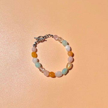 手鍊 Sunny • 藍橘幸運石手鍊 泰國手工飾品