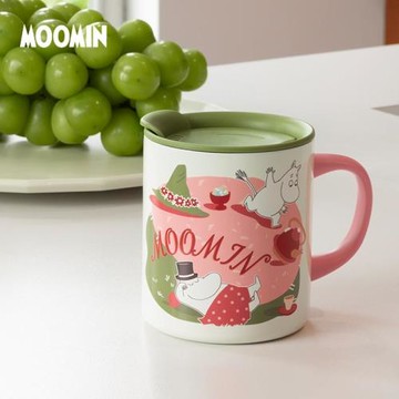 姆明moomin可愛卡通帶蓋316L不銹鋼馬克杯咖啡杯水杯杯子保溫杯