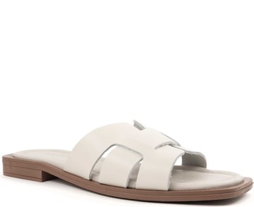 LA CONTE BEIGE CASUAL OPEN SLIPPERS 米白色女款鞋子