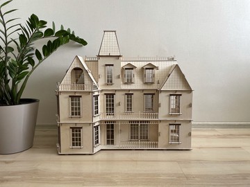 波士頓大廈娃娃屋 |木製娃娃屋微型 | DIY娃娃屋套件