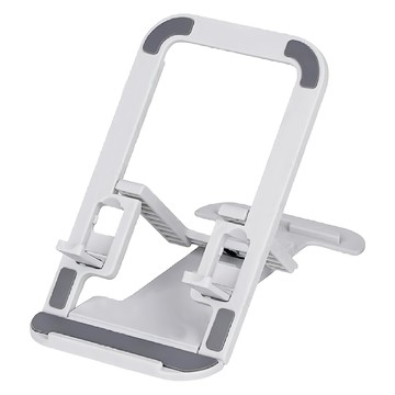 FANCY LIFE 桌面薄型手機支架  銀色  輕巧便攜  可調節角度  1個