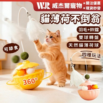 【威杰爾】貓薄荷不倒翁玩具 逗貓玩具 寵物益智玩具 寵物玩具 貓薄荷球 貓轉盤 貓玩具 貓咪玩具 逗貓棒【G066】