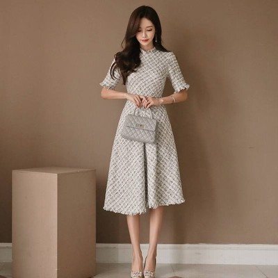 パーティードレス 結婚式 お呼ばれドレス 代 30代 40代 袖あり 結婚式 ワンピース 膝下 パーティードレス 結婚式 お呼ばれドレス 大きいサイズ お呼ばれ 通販 Lineポイント最大get Lineショッピング