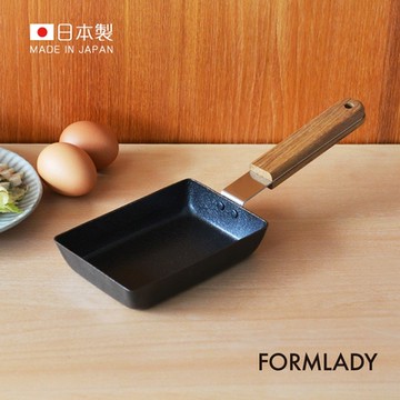 日本FORMLADY 小泉誠 ambai日製原木柄玉子燒鐵鍋-S